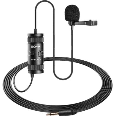 BOYA BY-M1 Pro II Universal Lavalier Microphone- No Need Batteries - Rokomari product